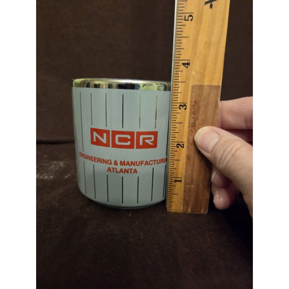 Vintage NCR Coffee Mug Gray‎ Silver National Cash Register Computer Software - Picture 6 of 6